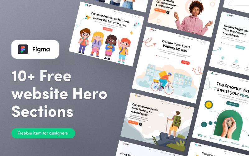 Freebie Hero Sections Figma Web Ui Kit Ui Free