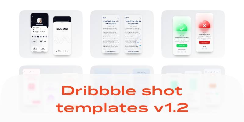 Dribbble Shot Figma Templates V Ui Free