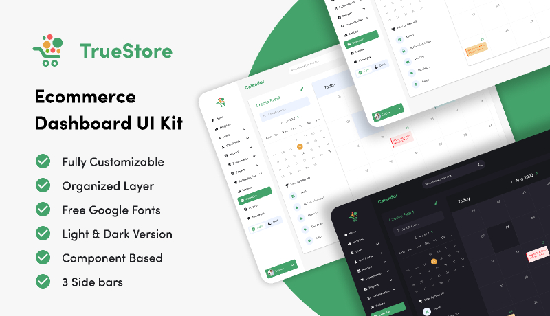 E Commerce Dashboard UI Kit Figma Template UI4Free