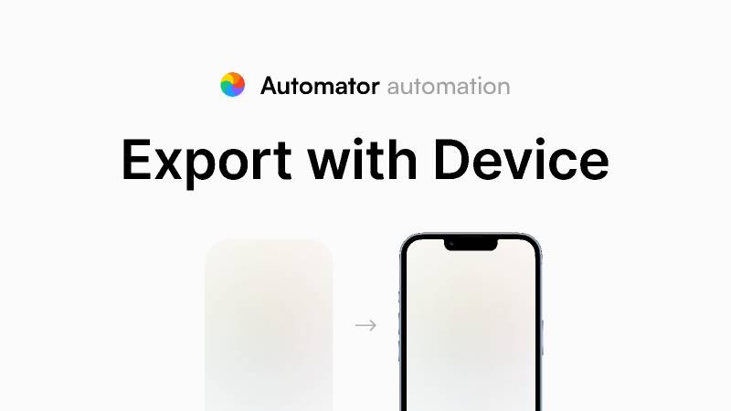 Figma Export With Device Automator UI4Free