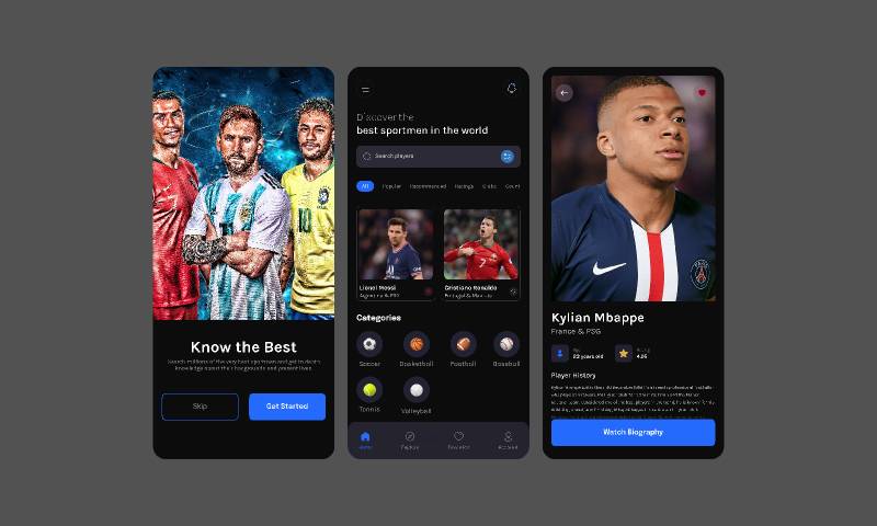 Figma Footy Football Concept App Ui Free