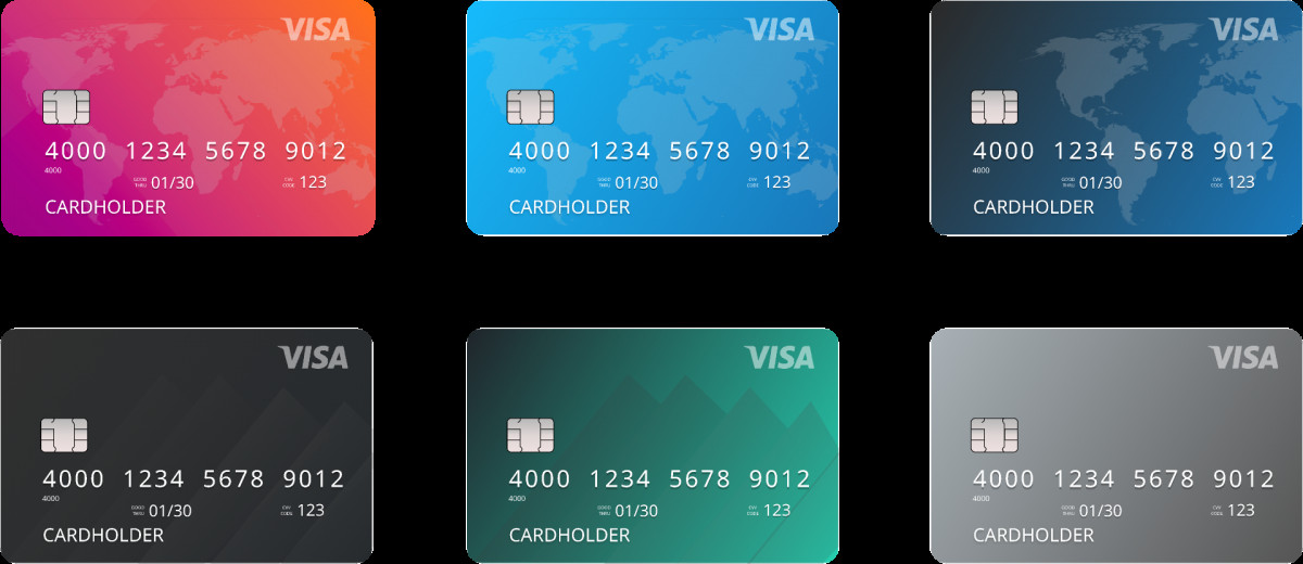 Download Figma freebie VISA Card design - Ui4free.com