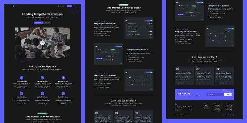 Figma Open Tailwind CSS Landing Page Template Ui4free