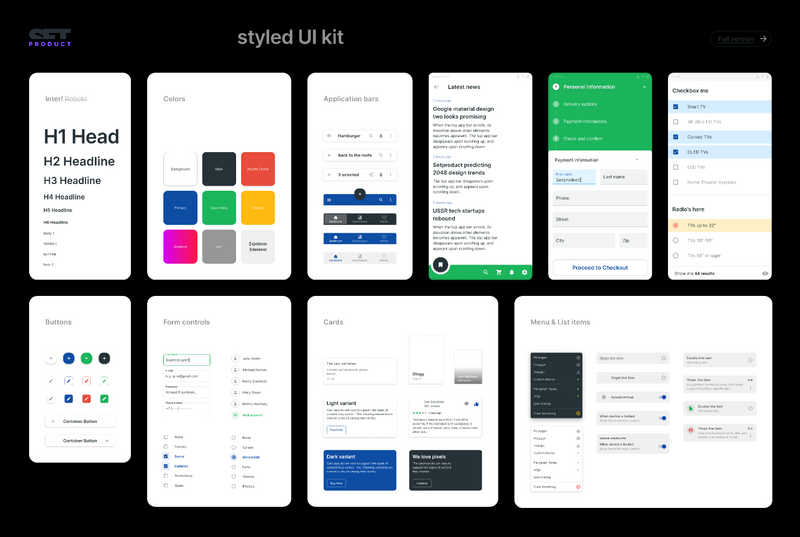 material design figma ui kit