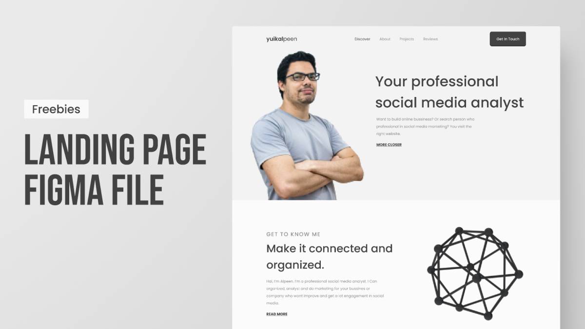 Freebie Landing Page Figma UI4Free