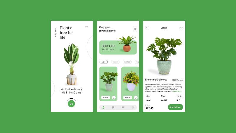 Plant App Figma Mobile Template Ui Free