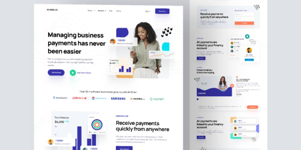 Saas Landing Page Figma Free Template Ui Free