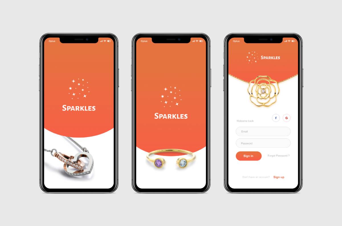 Sign In Jewelry Screens Figma Templates Ui Free