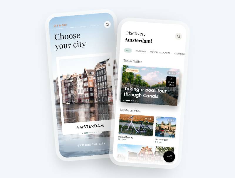 Travel App Figma Mobile Template Ui Free