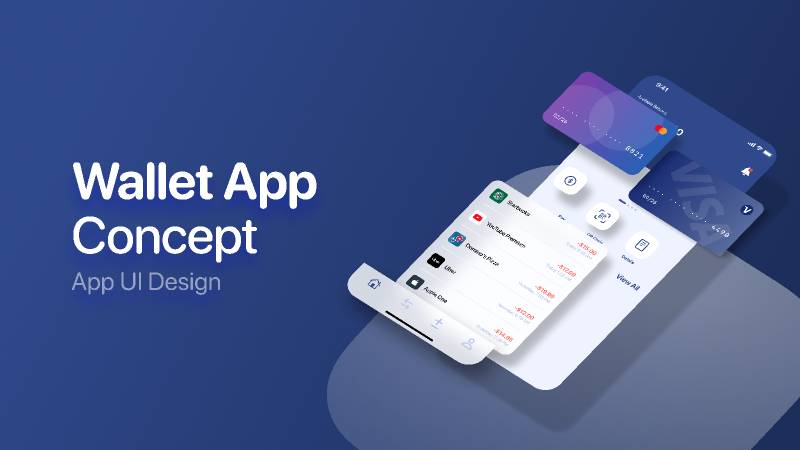 Wallet App Concept Figma Design UI4Free