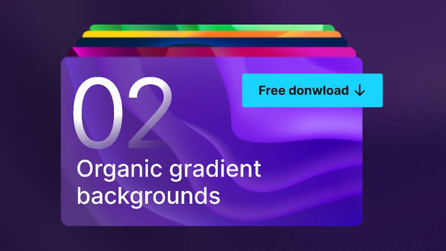 02 organic gradient backgrounds figma ui kit