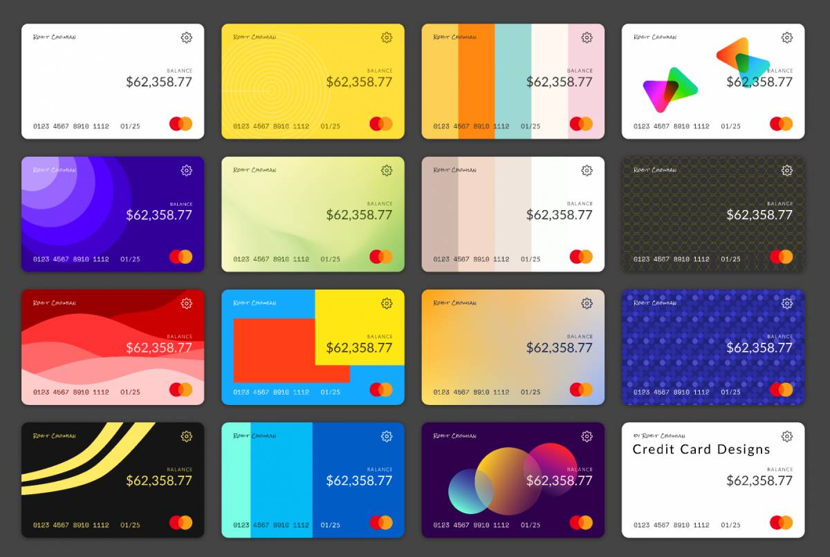 16 Credit Card Designs Figma Template Ui4free