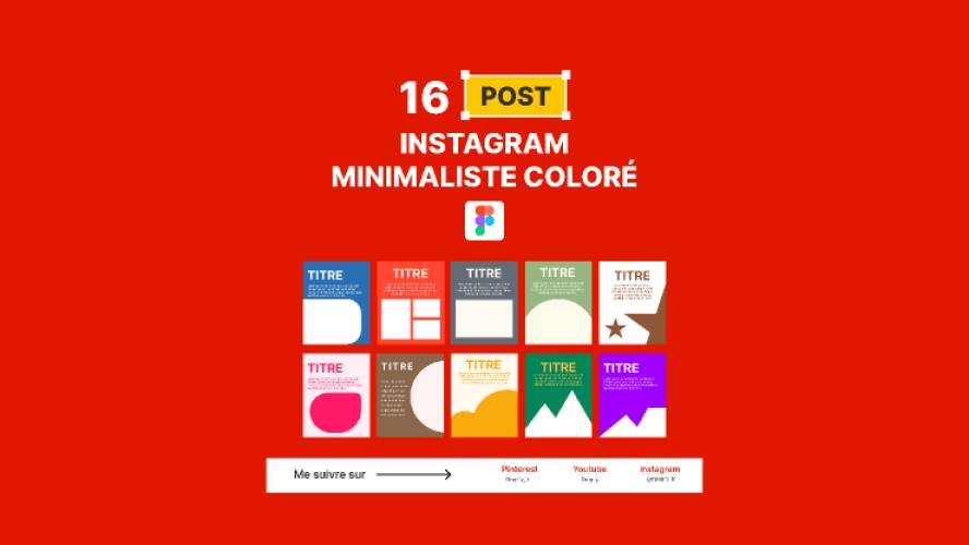 16+ Posts Instagram Figma Template