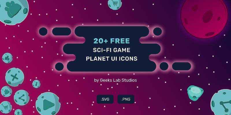 20+ FREE SCI-FI Game Planet UI ICONS figma | UI4Free