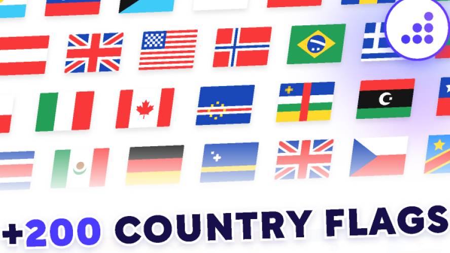 200+ Country Flags BRIX Templates