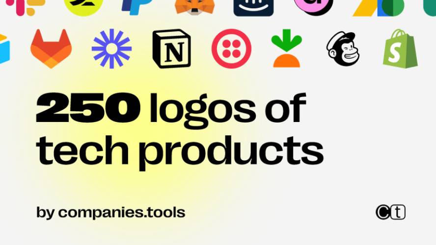 250 (500) logos of tech products vector ui kit