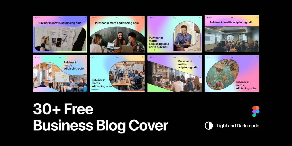 30+ Free Business Blog Cover Figma Website Template | UI4Free