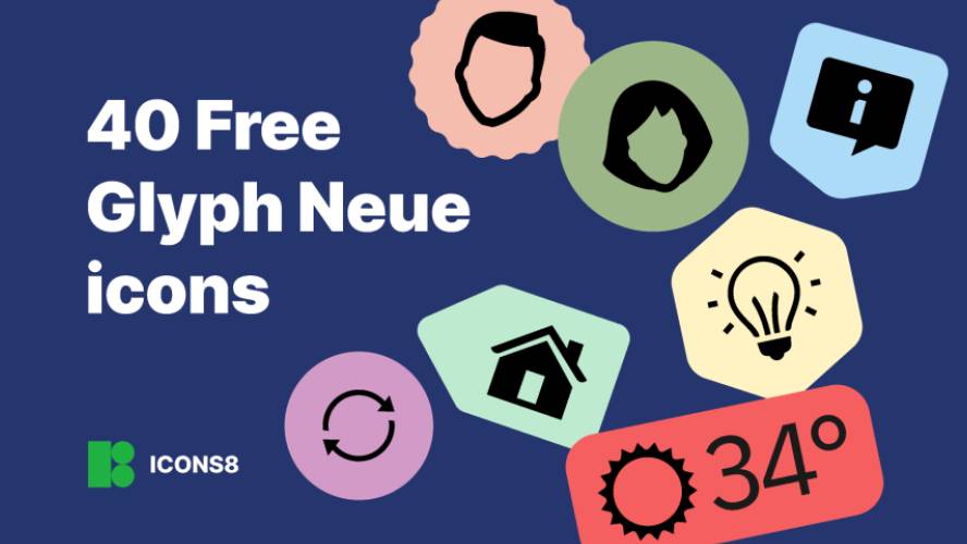 40 Free Glyph Neue icons Figma Template