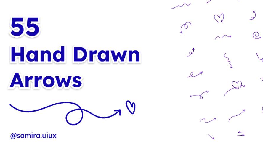 55 Hand Drawn Arrows Figma Illustration