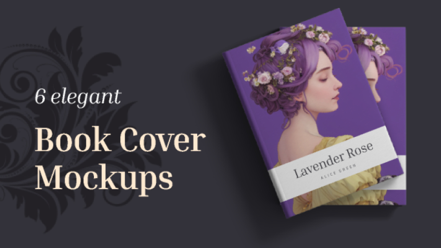 6 Elegant Book Mockups Figma Free Download