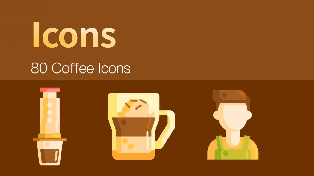 80 Coffee Icons Figma Template UI4Free