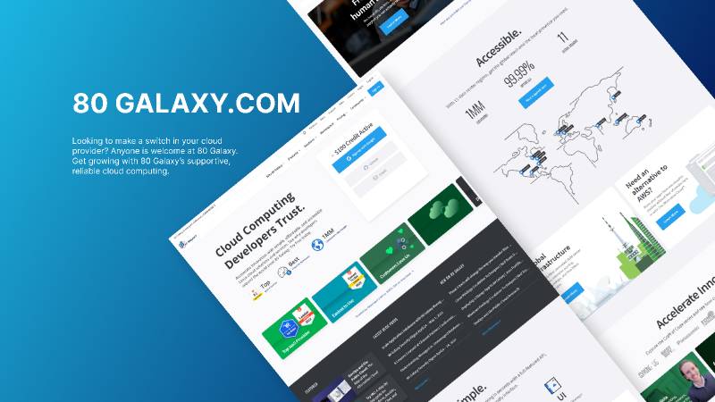 80 Galaxy Figma Website Template
