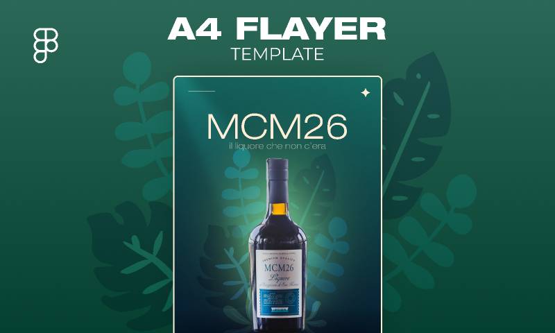 A4 Flyer Figma Template Free Download UI4Free