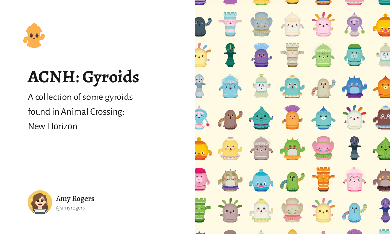 ACNH: Gyroids Figma Illustration Animal Template
