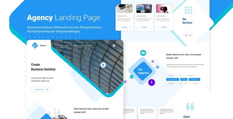 Agency Landing Page Figma Website Template UI4Free