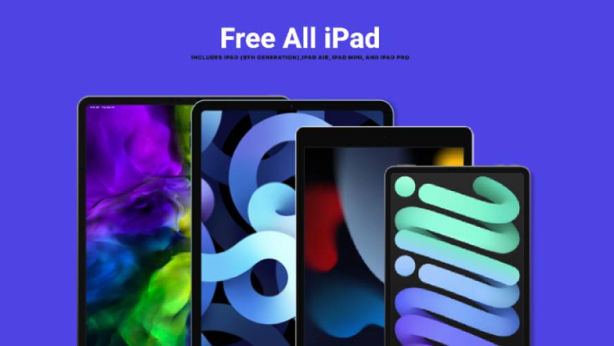 All iPads Free Mockup Figma Template