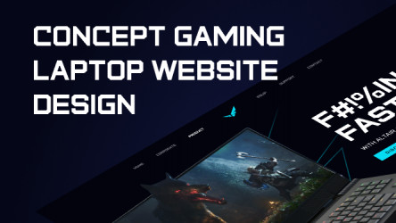 Altair - Concept Gaming Laptop Landing Page Design figma