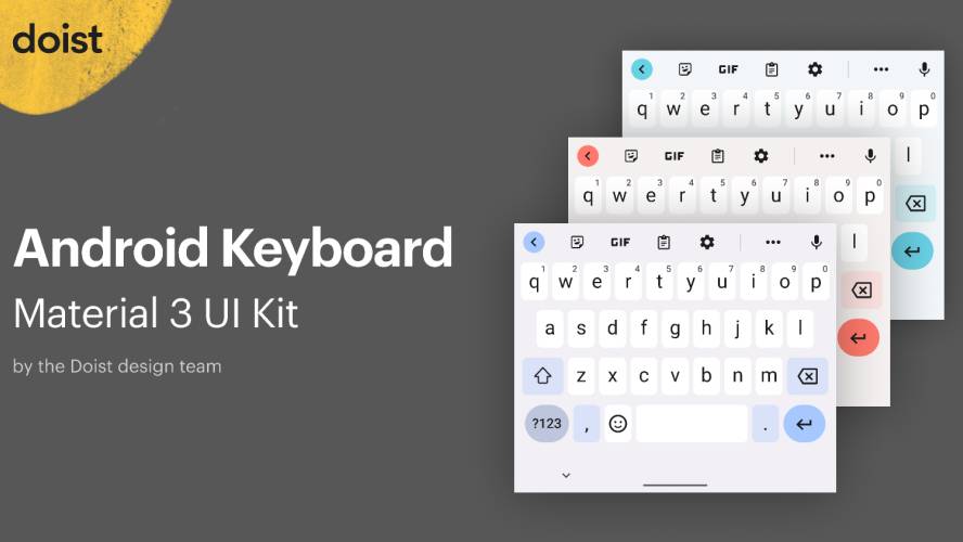 Android Keyboard – Material 3 UI Kit Figma Template
