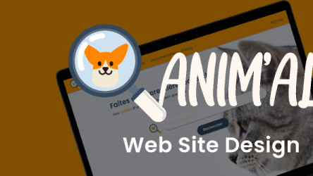 Anim'all Website template figma