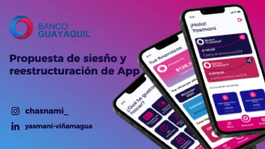 App for bank Ecuador - Free Figma Mobile Template