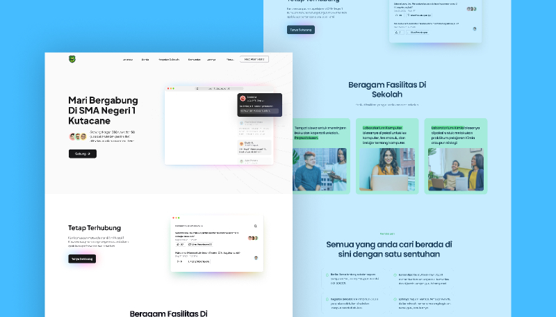 App Introduction Landing Page Figma Free Template