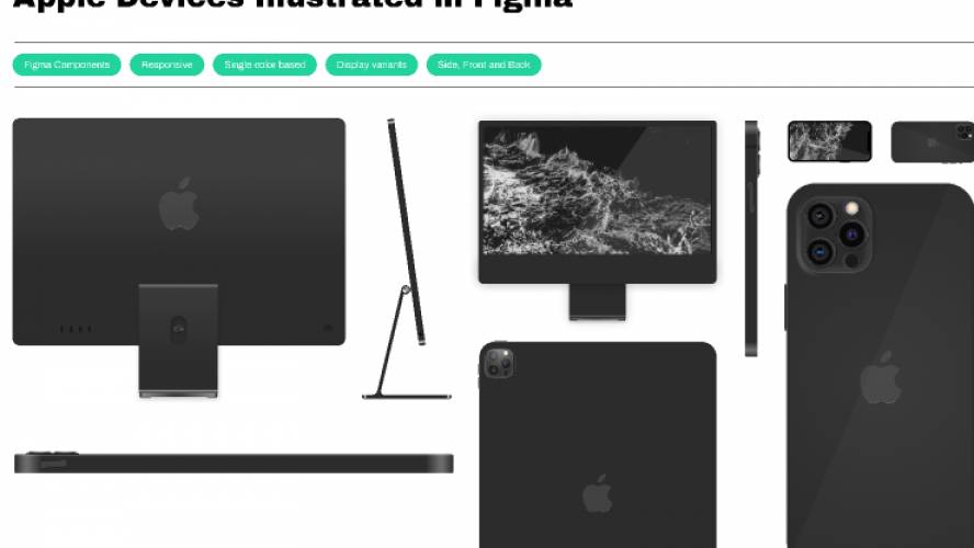 Apple Devices Figma Illustrations Mockup