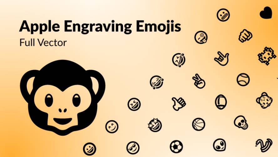 Apple Engraving Emojis Figma Template