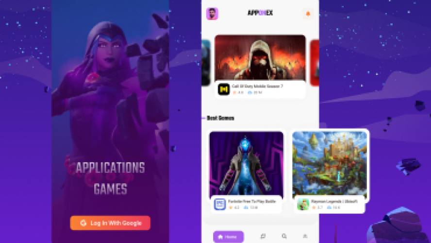 Apponex - Application And Game Store Design Figma Free Download