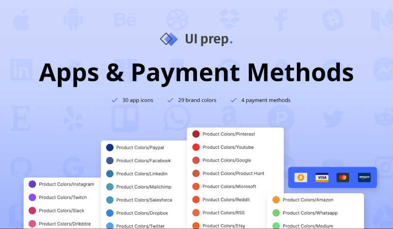 Apps & Payment Methods 3.0 Figma templates