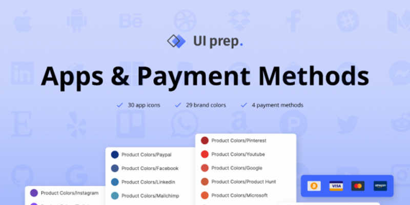 Apps & Payment Methods 3.0 Figma templates