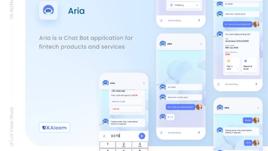 Aria Chat App - Figma Mobile Template