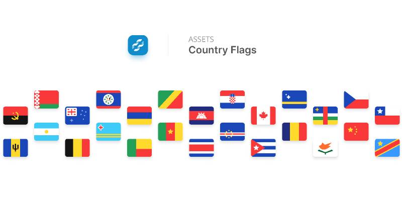 Assets Flags Figma Icon Template