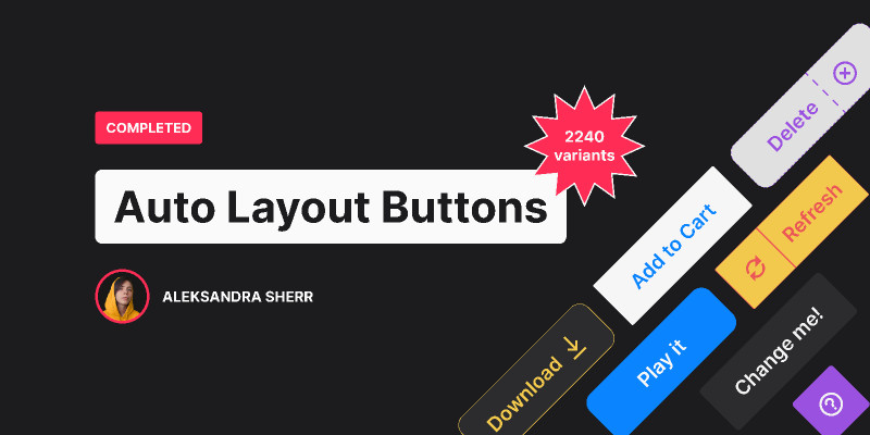 Auto Layout Buttons figma