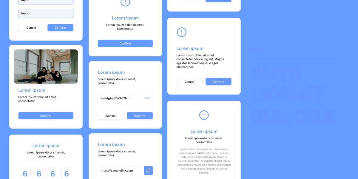 Auto Layout Dialogs Figma Ui Kit | UI4Free