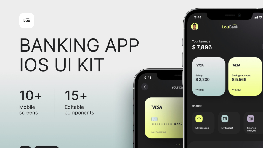 Banking App iOS Free UI Kit