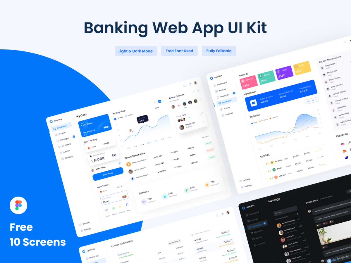 Banking web App UI Kit