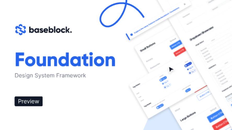 Baseblock Foundation framework figma template