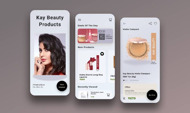 Beauty Figma Mobile App UI | UI4Free