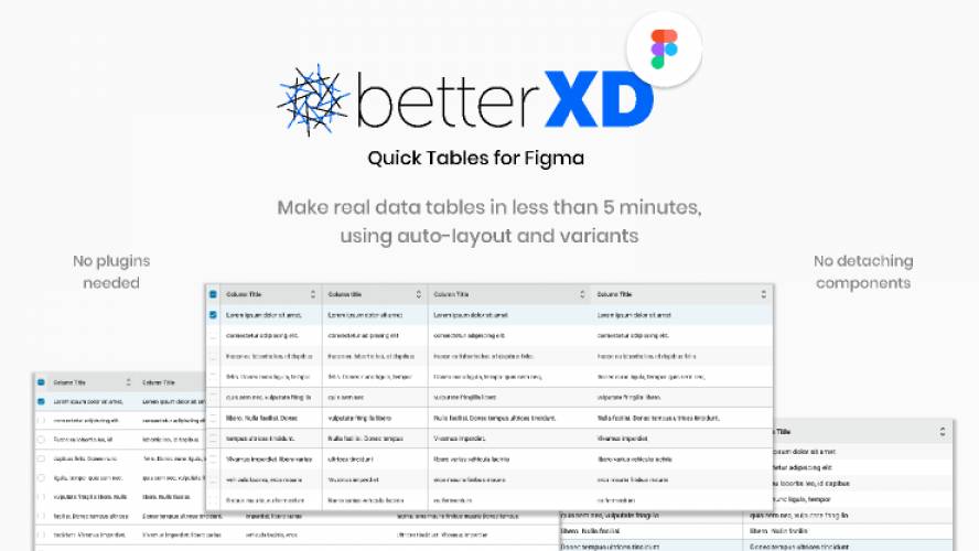 BetterXD Quick Tables for Figma