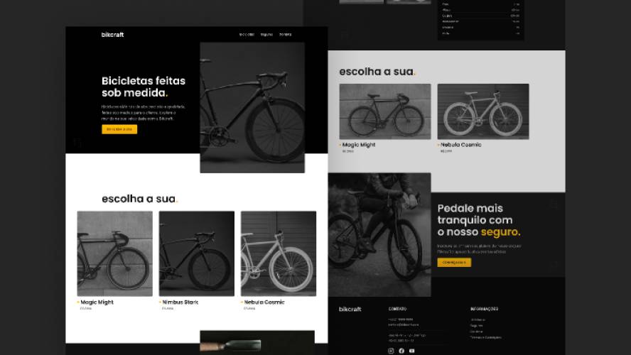 Bikcraft Bicycle Figma Website Template